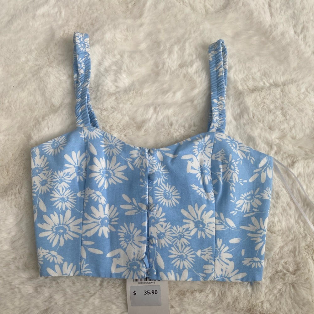 Light Blue Crop top